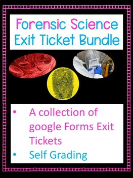 Preview of Forensic Science Digital Exit Tickets Bundle