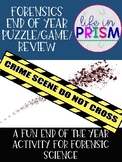 Forensic Science End of Year Review/Game/Puzzle