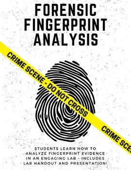Preview of Forensic Science Lab -- Fingerprint Analysis -- PDF VERSION