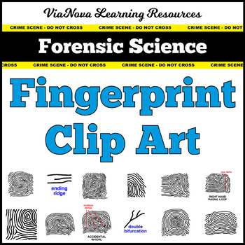 Preview of Forensic Science Fingerprint Clip Art