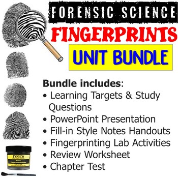Preview of Forensic Science Fingerprints Unit Bundle