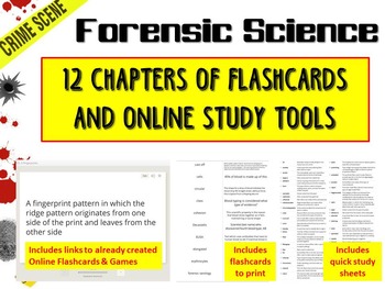 Preview of Forensic Science: Flash Cards and Online Study Tools