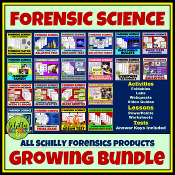 Preview of HUGE Forensic Science Bundle