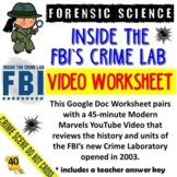 Forensic Science: Inside the FBI Crime Lab - Video Workshe