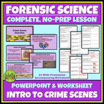 Preview of Forensic Science  - Intro to Crime Scenes CSI 