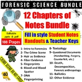 Forensic Science Lecture Notes Bundle - A Year's Worth of Lecture Material!