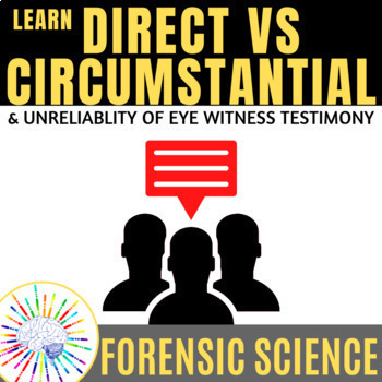 Preview of Forensic Science Lesson: Direct vs Circumstantial Evidence