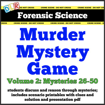 Preview of Forensic Science Murder Mystery Activity Vol. 2