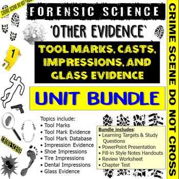 Preview of Forensic Science Other Evidence Unit Bundle