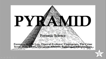Preview of Forensic Science Pyramid Review 1 Bundle