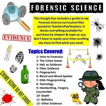 Preview of Forensic Science Resources: What to Purchase for a Year-long Forensics Course