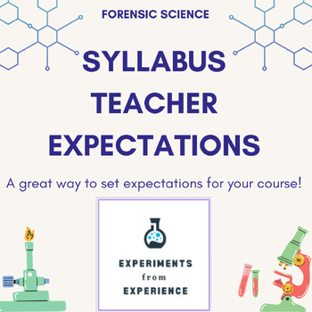 Preview of Forensic Science Syllabus and Teacher Expectations