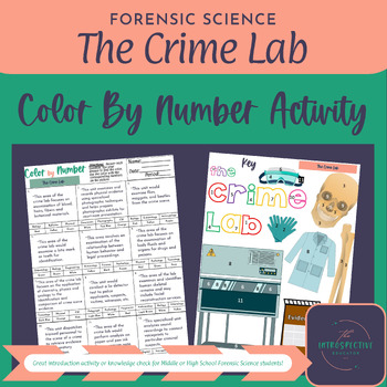 Preview of Forensic Science: The Crime Lab Color-By-Number Activity