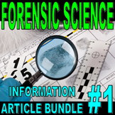 FORENSIC SCIENCE ARTICLE BUNDLE #1 (15 Articles / Workshee