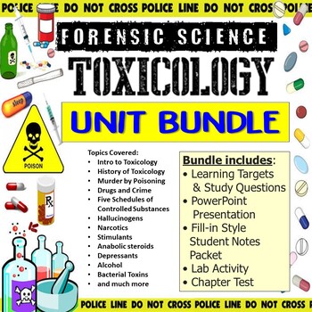 Preview of Forensic Science Toxicology Unit Bundle
