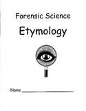 Forensic Science and Etymology