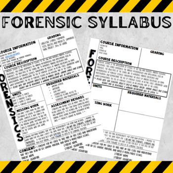 Preview of Forensic Syllabus Template