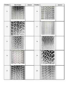 Forensic Tire Tracks Matching by Texas Law Enforcement and Forensics