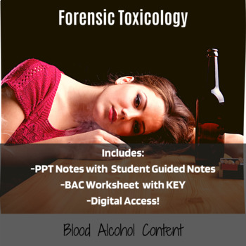 Preview of Forensic Toxicology Blood Alcohol Content Lesson