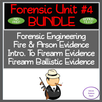 Preview of Forensic Unit#4:Engineering, Fire & Arson, Firearms & Ballistics:No PREP 11 Day