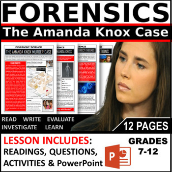 Preview of Forensics: Amanda Knox Case Study w/ Key