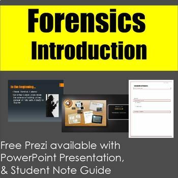 Preview of Forensics: An Introduction to Forensic Science Lecture & Note Guide