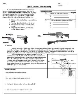 Preview of Forensics Ballistics Unit: Firearms Guided Reading