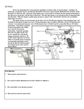 Forensics Ballistics Unit: Firearms Guided Reading by Stehler Science