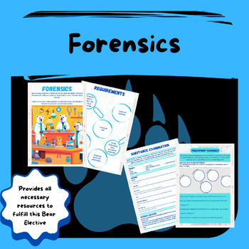 Preview of Forensics, Bear Cub Scout Elective