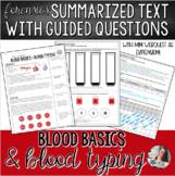 Forensics | Blood Basics + Blood Typing Summary Text + Min