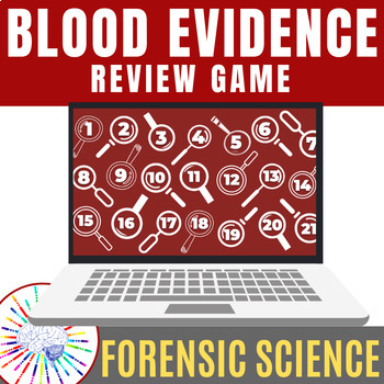 Preview of Forensics Blood Evidence Review Game!