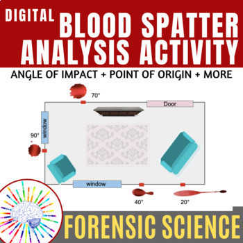 Preview of Forensics Blood Spatter Analysis Activity | NO PREP!
