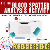 Forensics Blood Spatter Analysis Activity | NO PREP!