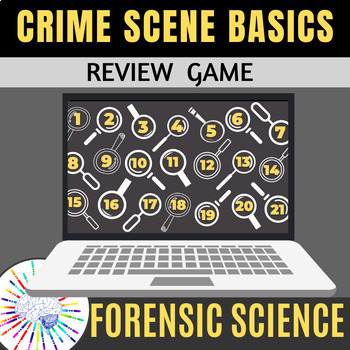 Preview of Forensics Crime Scene Basics Review Game!