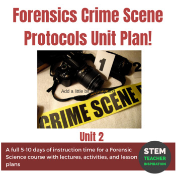 Preview of Forensics Crime Scene Protocols Unit Plan