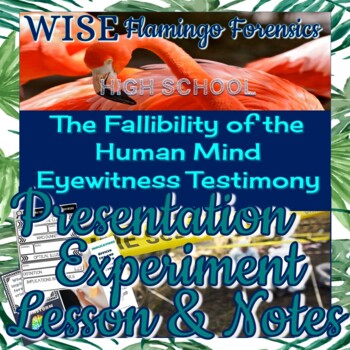 Preview of Forensics Eyewitness Testimony Complete Lesson on Observation PRINT and DIGITAL
