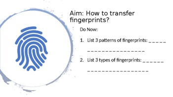 Preview of Forensics Fingerprint Activity