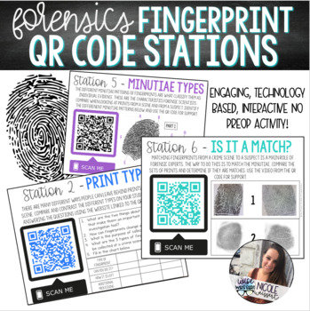 Preview of Forensics | Fingerprint QR Code Stations