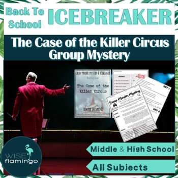 Preview of Forensics First Day of School Group Mystery Icebreaker Activity CIRCUS CASE