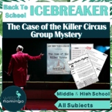 Forensics First Day of School Group Mystery Icebreaker Act