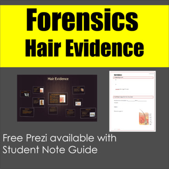 Preview of Forensics: Hair Evidence Note Guide and Free Prezi