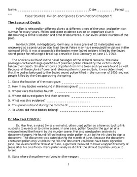 Preview of Forensics Pollen & Spore Examination Case Studies