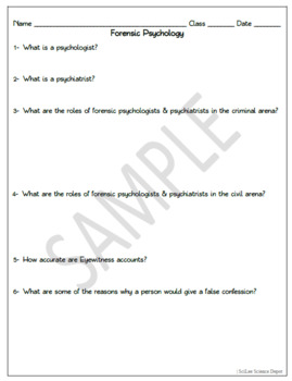 psychology case studies worksheet