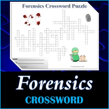 Preview of Forensics Sciences Crossword Puzzle - Printable