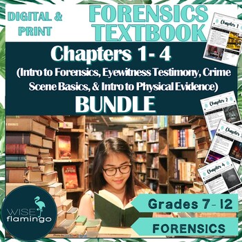 Preview of Forensics Textbook Introduction to Forensics Chapters 1-4 Active Reading Bundle