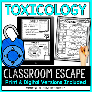 Preview of Forensics: Toxicology Escape the Classroom [Print & Digital]