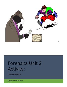 Preview of Forensics Unit 2 Activity: Types of Evidence (Virtual Friendly)