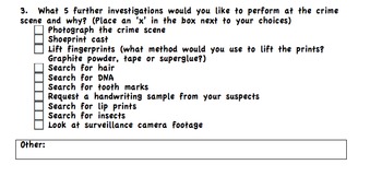 Preview of Forensics Unit Assessment