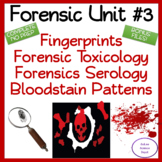 Forensic Unit #3 NO PREP 13 Day! Fingerprints, Toxicology,