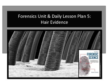 Preview of Forensics Unit & Daily Lesson Plan 5:  Hair Evidence (SIOP and Differentiated)